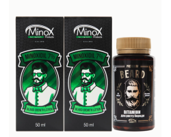 Стартовий набір для росту бороди BEARD START MINOX