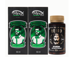 Стартовий набір для росту бороди BEARD START MINOX