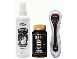 Максимальний набір для росту бороди BEARD MAX MINOX