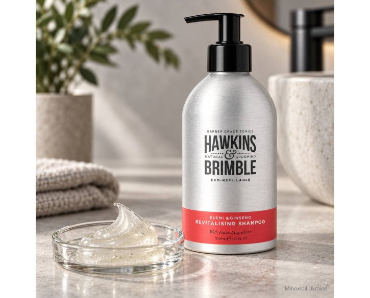 Шампунь для відновлення волосся Hawkins & Brimble Revitalising Shampoo Eco-Refillable 300 мл