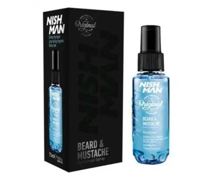 Парфуми для волосся та бороди Nishman Beard & Mustache Perfumed Spray Genius 75 мл