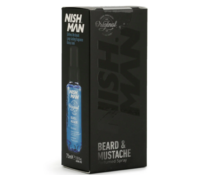 Парфуми для волосся та бороди Nishman Beard & Mustache Perfumed Spray Genius 75 мл