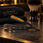 Небезпечна бритва Nishman Metal Barber Razor Black & Gold