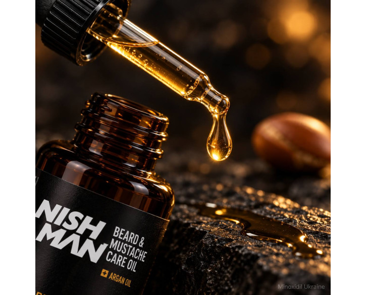 Олія для вусів та бороди Nishman Beard & Moustache Care Oil Gold One 30мл