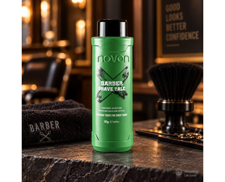 Тальк для тіла Novon Barber Shave Talc Powder 180г