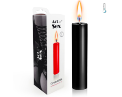 Чорна свічка воскова Art of Sex size M 15 см низькотемпературна