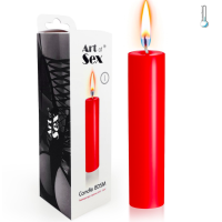 Червона воскова свічка Art of Sex size M 15 см низькотемпературна