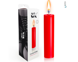 Червона воскова свічка Art of Sex size M 15 см низькотемпературна