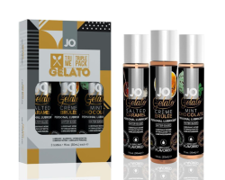 Набір JO Tri-Me Triple Pack — Gelato (3×30 мл) три різні смаки серії Джелато