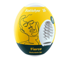Самозмащувальний мастурбатор-яйце Satisfyer Masturbator Egg Fierce, одноразовий, не потребує змазки