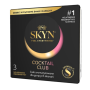 Презервативи SKYN Cocktail Club 3 шт, смаки Pina Colada, Cherry Sunrise та Passion Daiquiri