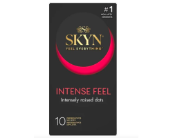 Безлатексні преміум-презервативи SKYN Intense Feel 10 шт, точковий рельєф