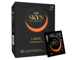 Безлатексні преміум-презервативи SKYN Large 36 шт, збільшений розмір