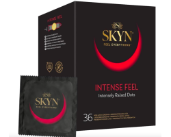 Безлатексні преміум-презервативи SKYN Intense Feel 36 шт, точковий рельєф