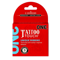 Презервативи ONE Tattoo Touch 3 шт, картонна коробка