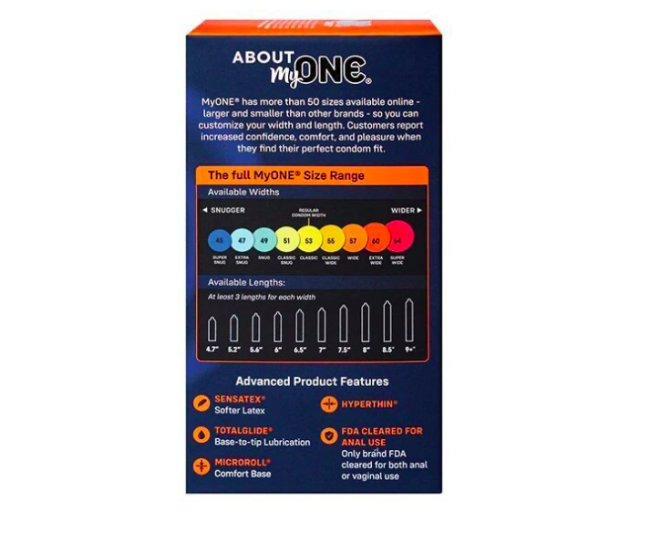 Презервативи MyONE Extra Wide 10 шт, картонна коробка