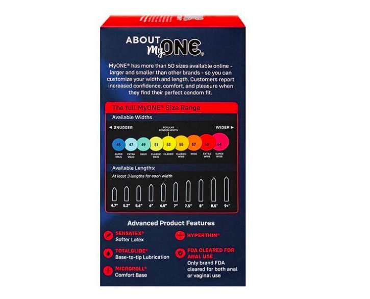Презервативи MyONE Super Wide 10 шт, картонна коробка