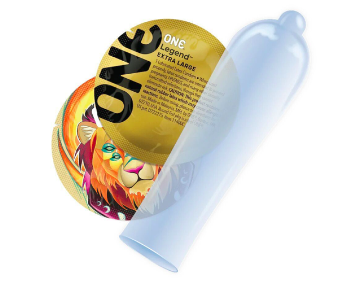 Презервативи ONE Legend XL, 12 шт, збільшений розмір, розширення на кінці, подарункове паковання-тубус