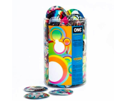 Набір презервативів ONE Classic Select Artist Collection, 100 шт, зі змазкою, паковання-тубус