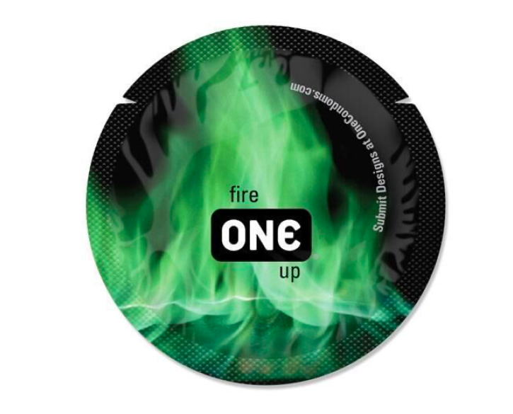 Набір презервативів ONE Glowing Pleasures, 100 шт, світяться в темряві, зі змазкою, паковання-тубус