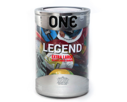 Набір презервативів ONE Legend XL, 100 шт, збільшений розмір, розширення на кінці, паковання-тубус