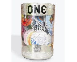 Набір презервативів ONE Classic Select Contest Collection, 100 шт, зі змазкою, паковання-тубус