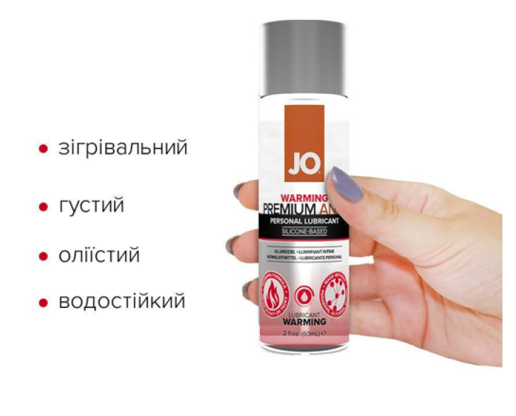 Лубрикант на силіконовій основі JO ANAL PREMIUM — WARMING 60 мл