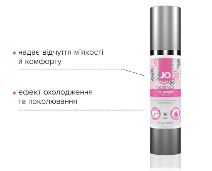 Гель для звуження піхви JO Vaginal Tightening Serum з охолоджувально-вібрувальним ефектом 50мл