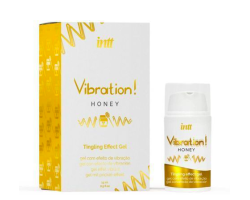 Рідкий вібратор Intt Vibration Honey густий гель, дуже смачний, діє до 30 хвилин 15мл