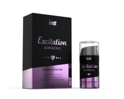 Збуджувальний гель Intt Excitation з екстрактом женьшеню, з ефектом вібрації 15мл