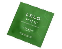 Презервативи LELO HEX Condoms Organic тонкі та суперміцні 1шт