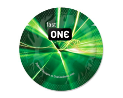 Презерватив ONE Glowing Pleasures, 1 шт, світиться в темряві, зі змазкою