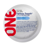 Презерватив ONE Tattoo Touch Blue, 1 шт, блакитний, з рельєфом у вигляді татуювання