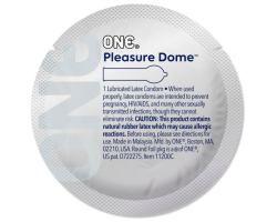 Презерватив ONE Pleasure Dome гладенький з розширеною головкою 1шт