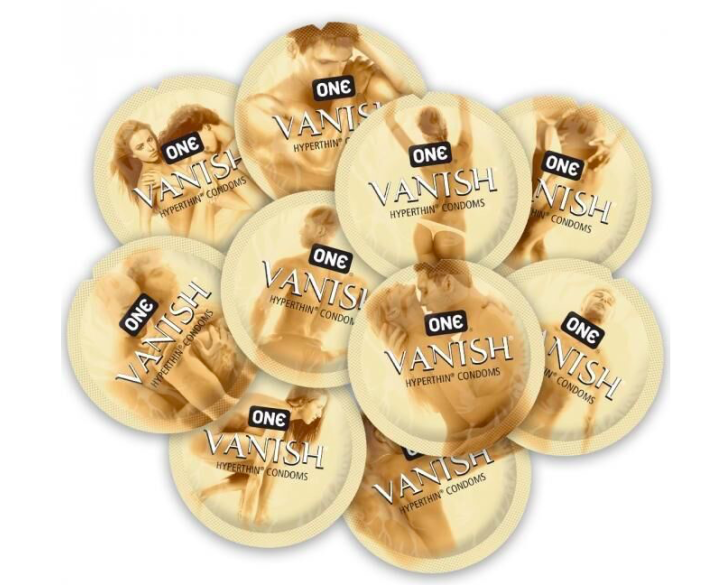 Презерватив ONE Vanish Hyperthin ультратонкий, зі змазкою 1шт