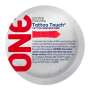 Презерватив ONE Tattoo Touch Red червоний, з рельєфом у вигляді татуювання 1шт