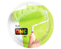 Презерватив ONE Color Sensations Roll ONE on салатовий, гладенький, зі змазкою 1шт