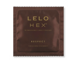 Презервативи LELO HEX Condoms Respect XL, тонкі та суперміцні, збільшений розмір 1шт
