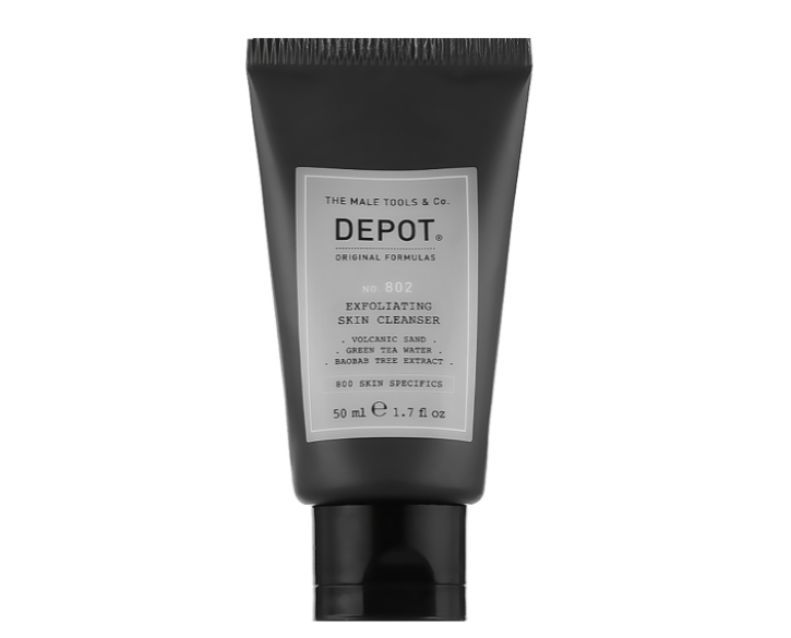 Очищувальний засіб для обличчя й шиї Depot No 802 Exfoliating Skin Cleanser 50ml