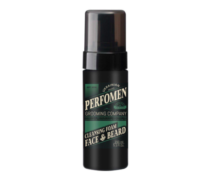 Пінка для вмивання обличчя та бороди PerfomeN Cleansing Foam Face & Beard 150 мл