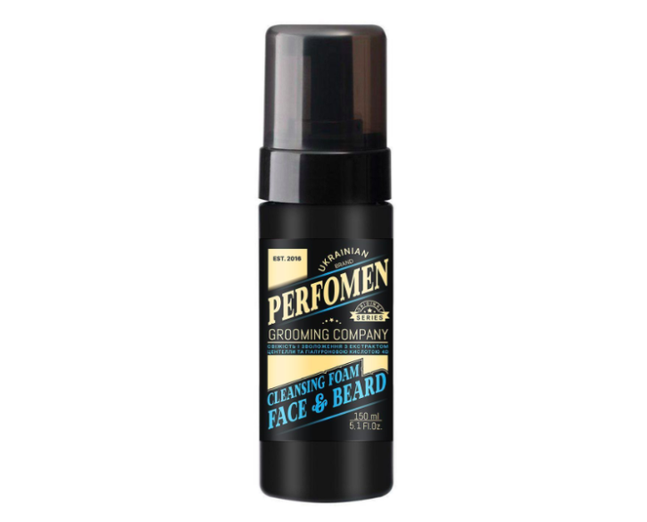 Пінка для вмивання обличчя та бороди PerfomeN Cleansing Foam Face & Beard Inspired by Boys Imperial 150 мл