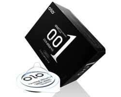 Презервативи ультратонкі латексні OLO 0.01 Feeling Ultrathin Black з гіалуроновою кислотою 10 шт