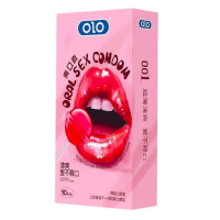 Презервативи латексні ультратонкі OLO Ultrathin Oral Sex Полуниця 10 шт 