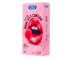 Презервативи латексні ультратонкі OLO Ultrathin Oral Sex Полуниця 10 шт 
