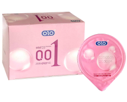 Презервативи латексні Olo 0.01 Plus тонкі рожеві сакура 10шт