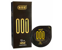 Преміальні супертонкі презервативи з натурального латексу Muaisi Black 001 12 шт