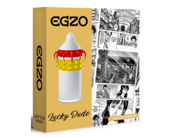 Презервативи латексні EGZO "Lucky Dude з вусиками 1шт