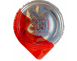 Ультратонкий латексний презерватив з термоефектом OLO Red Silver 1 шт