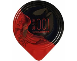 Ультратонкий латексний презерватив з термоефектом OLO RED BLACK 1шт