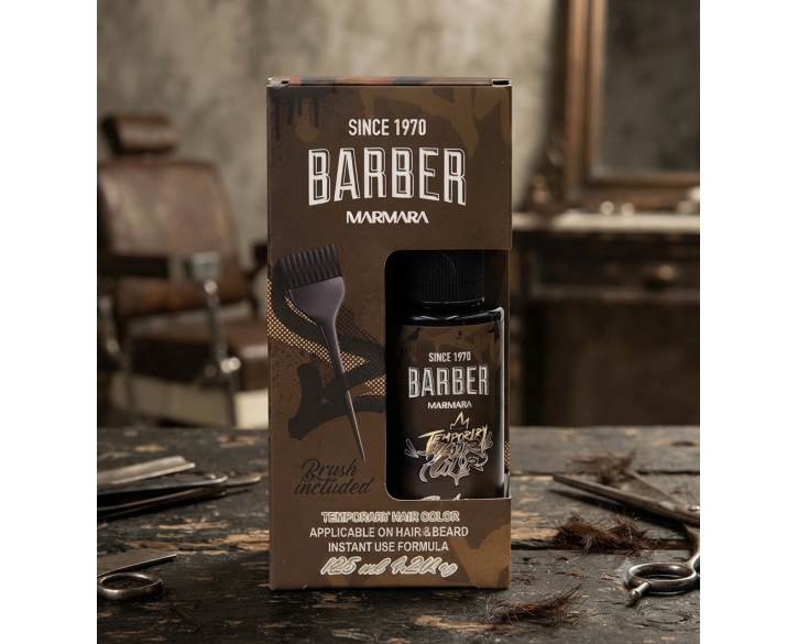 Спрей для тимчасового камуфляжу Marmara BARBER TEMPORARY HAIR COLOR DARK BROWN 120мл
